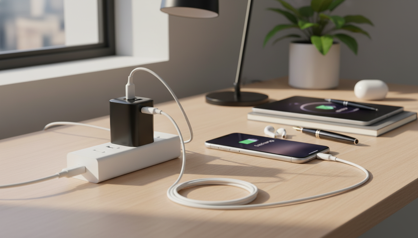 20W GaN USB-C Charger: PD & QC 3.0 for Daily Fast Charge