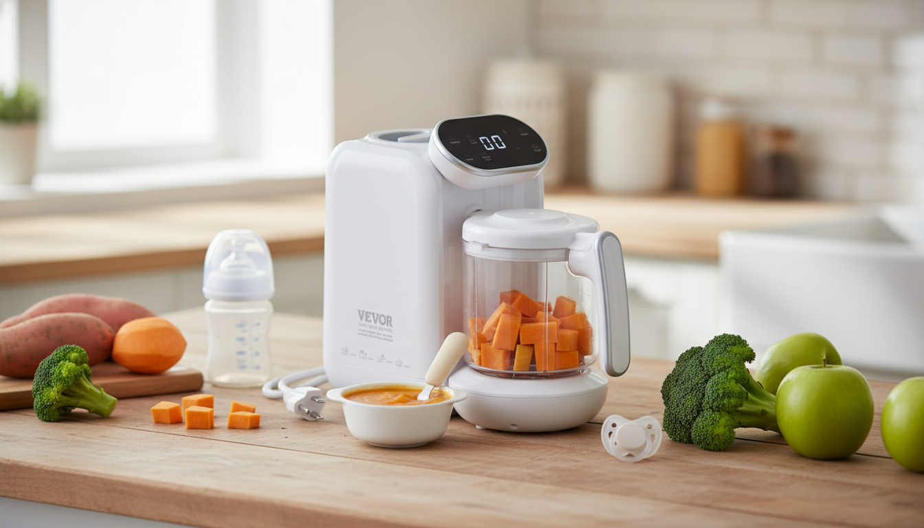 5-in-1 Baby Food Maker: Steam, Blend & Sterilize (750ml)