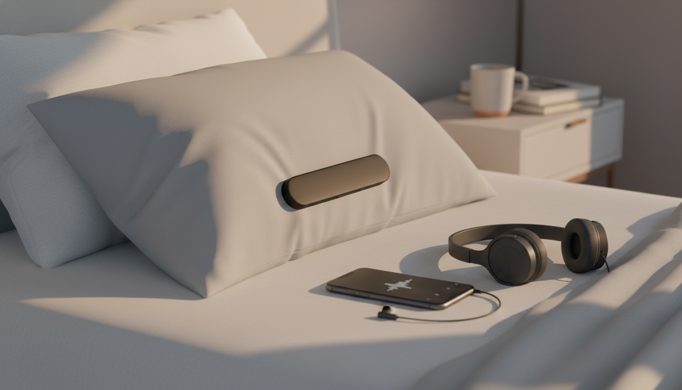Under-Pillow Bone Conduction Speaker for Quiet Bedtime