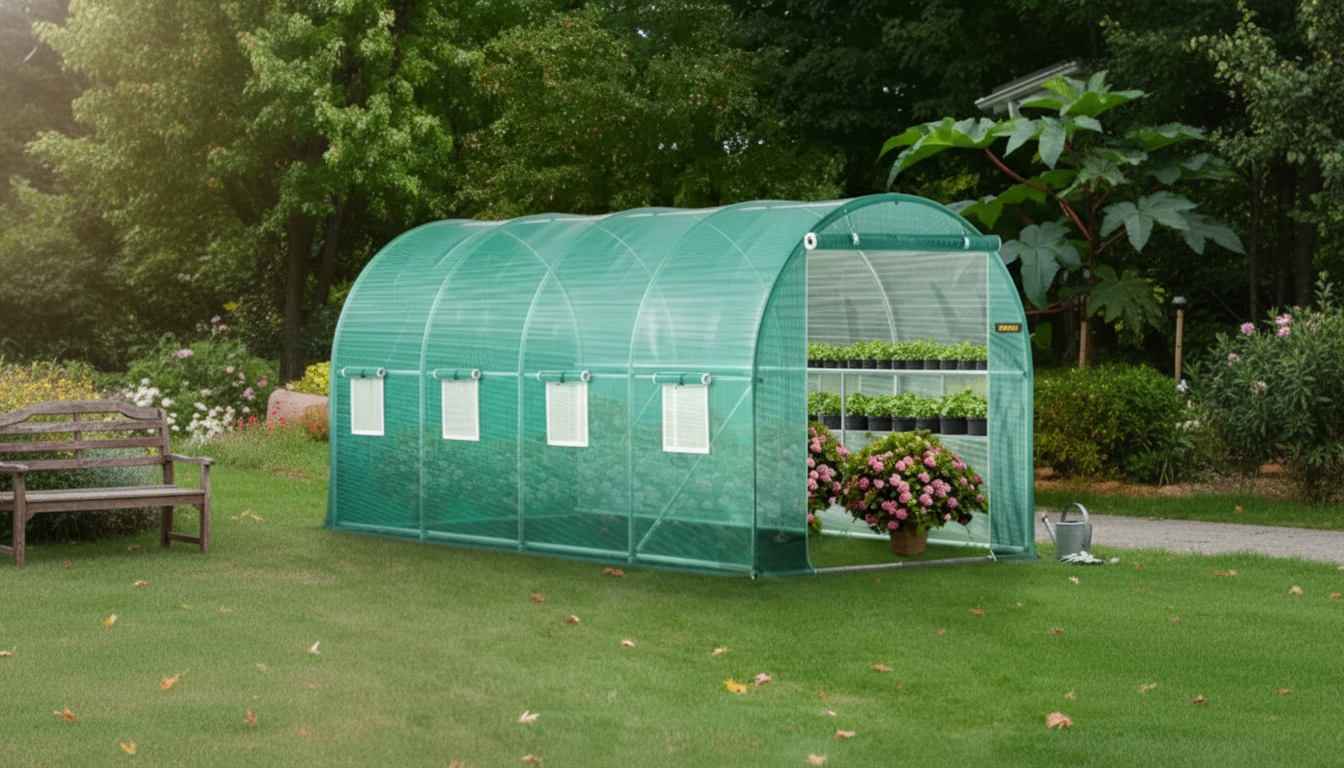 Walk-In Tunnel Greenhouse Guide (14.8×6.6×6.6 ft)