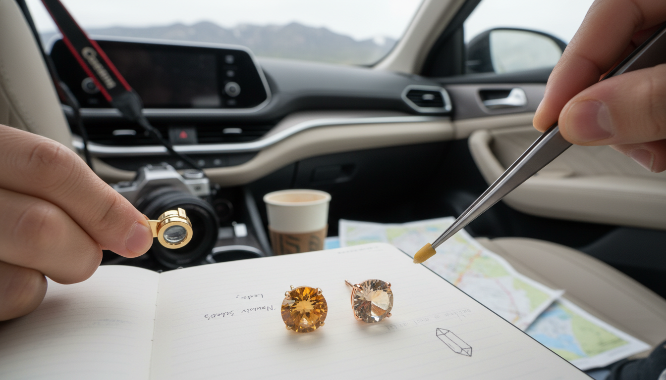 Natural vs Lab Citrine Studs: How to Tell