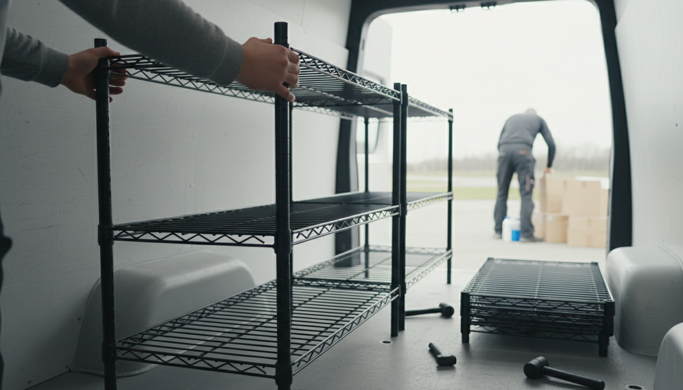 Assemble a 5-Tier Metal Shelving Unit—No Tools Needed