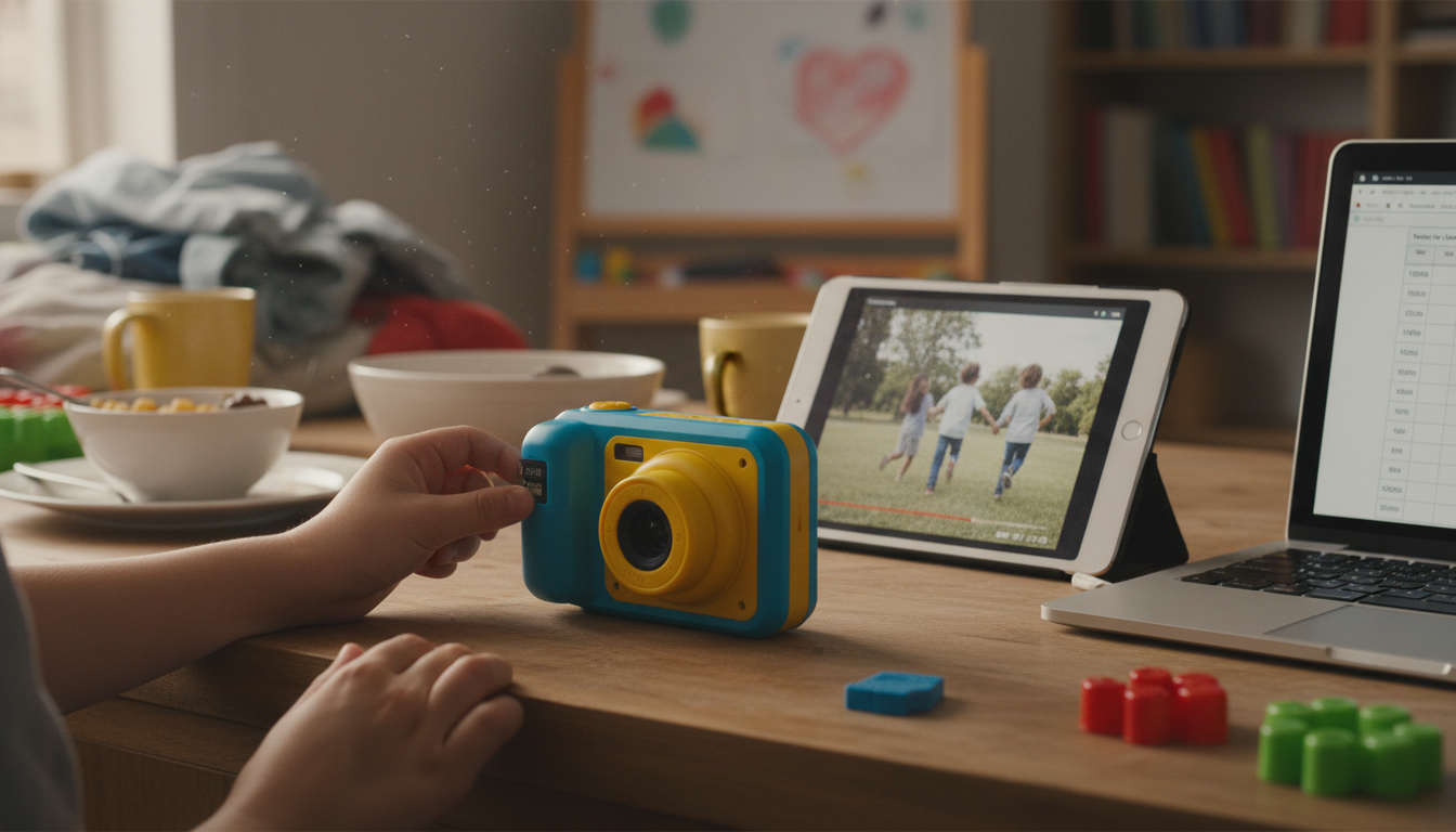 32GB Card: 1080p Recording Time on a Kids Camera