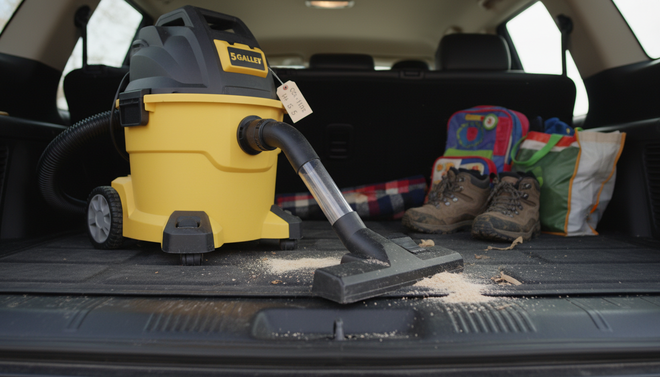 Powerful 5-Gallon Wet/Dry Vac Suction: CFM vs Peak HP