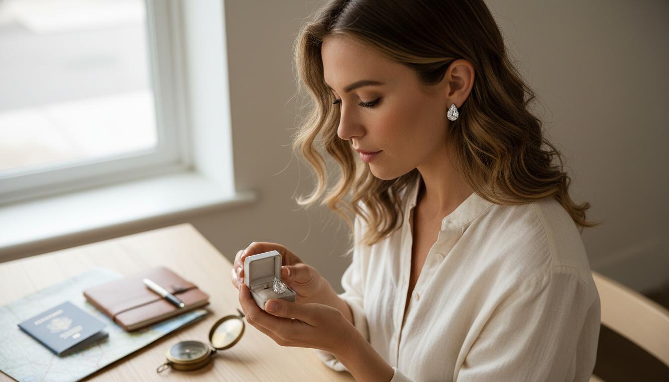 How to Wear Teardrop Stud Earrings: Fit, Hair, Pairing