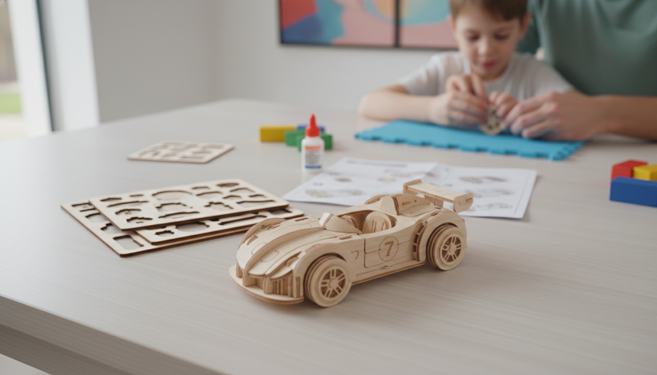 3D Wooden Racing Car Puzzle Kit: Best Age Range