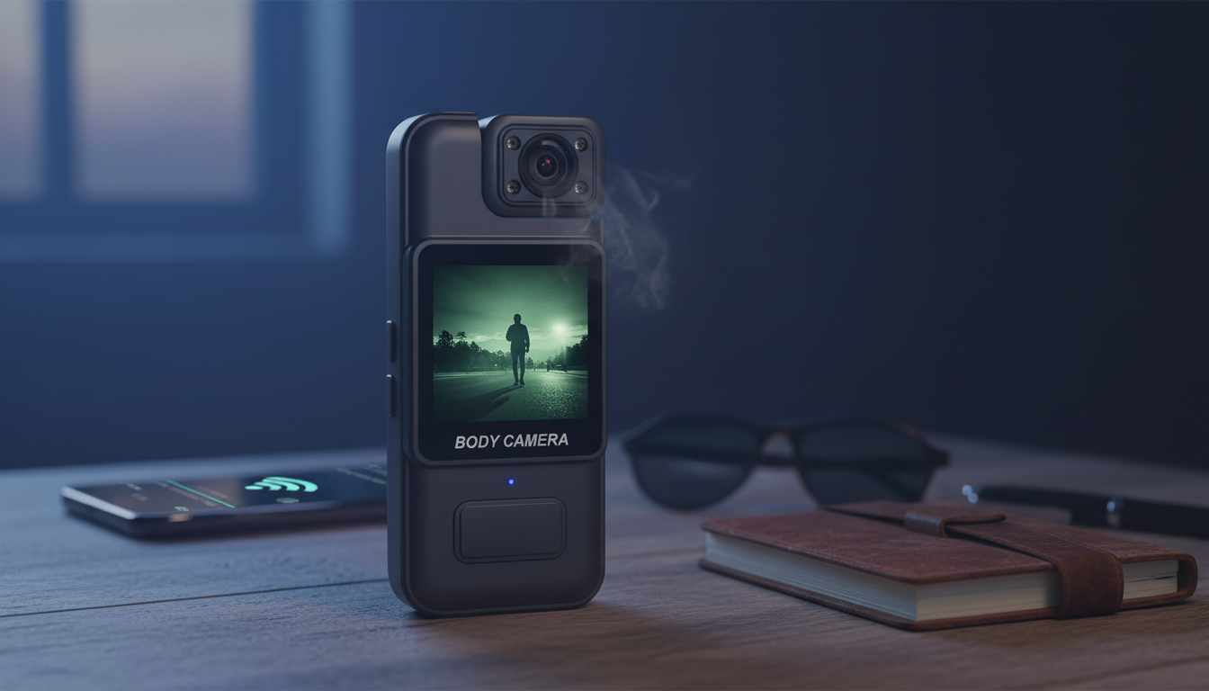 Ultra HD 4K WiFi Body Cam: Night Vision + Motion Detect